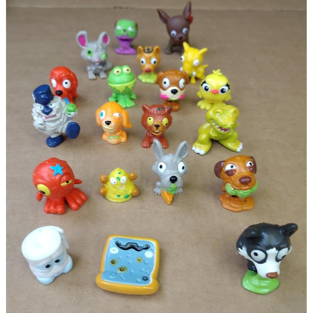 Lot Of 20 Ugglys Pet Shop Animals By Moose Tiny Ugly Toys Action Figures